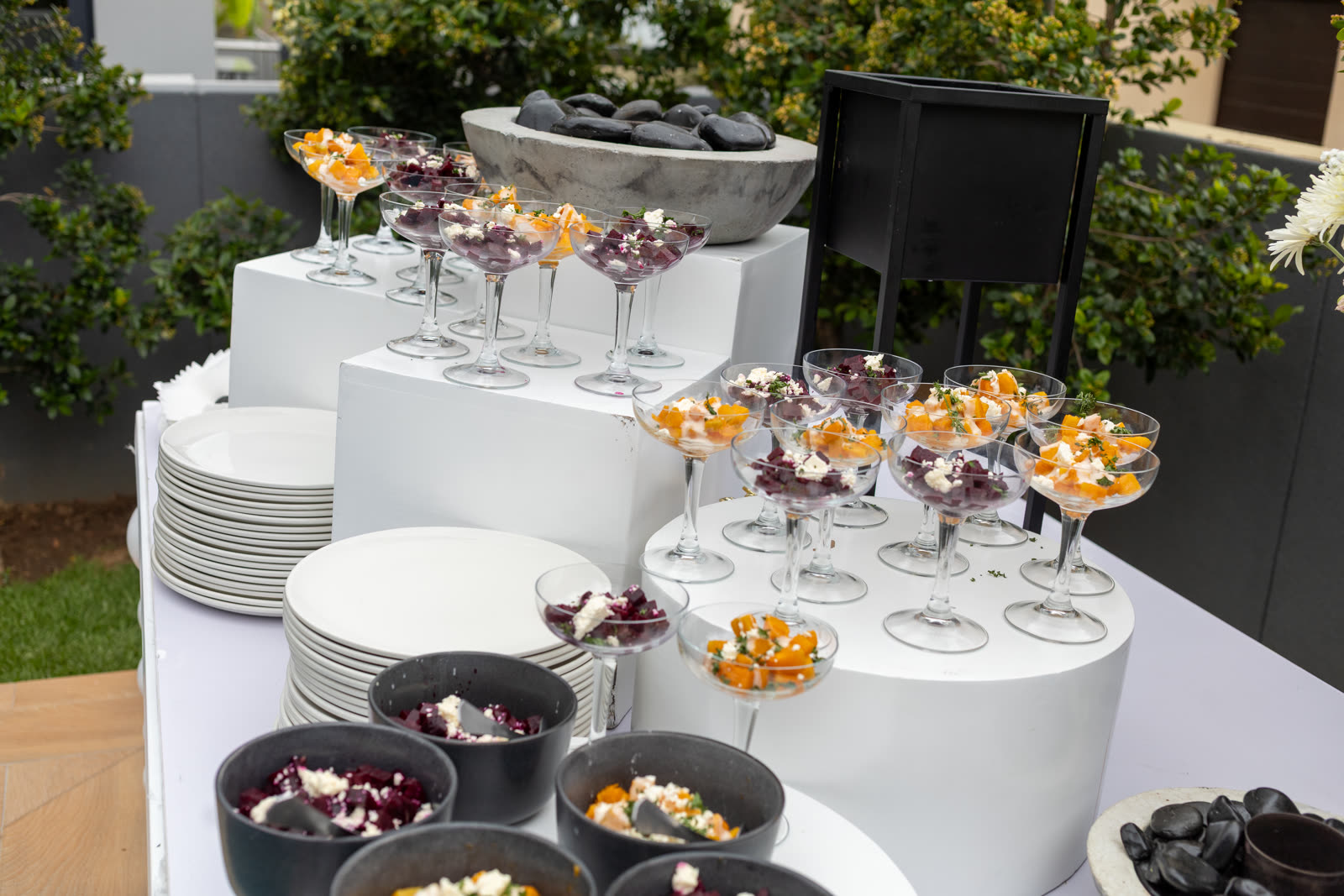 Professional chef team delivering flawless food presentation at a formal event